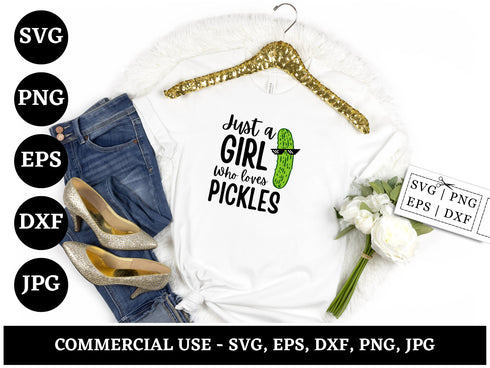 Pickle SVG Bundle | Pickle Lover SVG PNG DXF EPS | Cucumber Pickle Clipart Cut Files for Cricut | Funny Food Vector Design