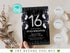 Editable Sweet Sixteen Invitation Template, Digital Sweet Sixteen Birthday Invitation, 16th Editable Invite, Sweet 16 Invitation
