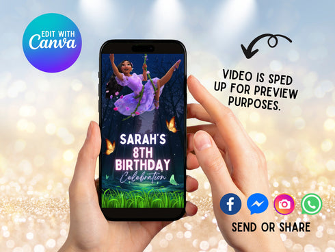 Encanto Video Invitation, Encanto Birthday Invitation Video, Encanto Invitation Video, Personalized Invitation Video, Digital Invite