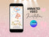 Teddy Bear Baby Shower Video Invitation, We Can Bearly Wait Animated Invite, Editable Digital Baby Shower Evite for Boys