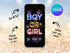Gender Reveal Video, It’s a Boy Firework Gender Reveal Video Card Digital Announcement Video , Text or Email, Animated Personalized
