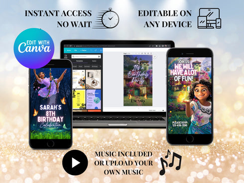 Encanto Video Invitation, Encanto Birthday Invitation Video, Encanto Invitation Video, Personalized Invitation Video, Digital Invite