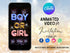Gender Reveal Video, It’s a Boy Firework Gender Reveal Video Card Digital Announcement Video , Text or Email, Animated Personalized