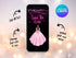 Save the Date Quinceañera Phone Invitation, Animated Video Invite, Animated Video Invite Quinceañera Mobile Invitation, Animated Invitation