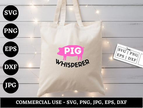 Pig SVG Bundle | Pig Silhouette SVG PNG DXF EPS | Farm Animal Pig Clipart Cut Files for Cricut | Pig Head Vector Design