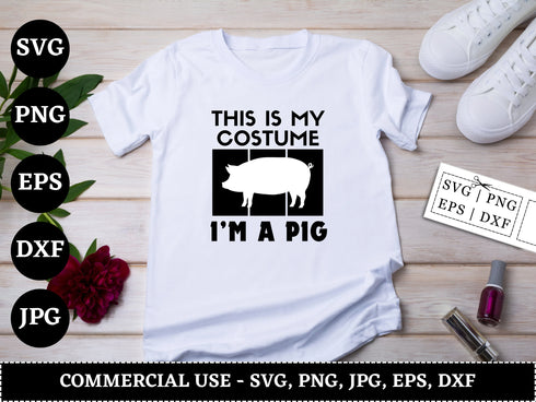 Pig SVG Bundle | Pig Silhouette SVG PNG DXF EPS | Farm Animal Pig Clipart Cut Files for Cricut | Pig Head Vector Design