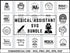 Medical Assistant SVG Bundle | Nurse Healthcare SVG PNG DXF EPS | Medical Quotes Cut Files for Cricut | Doctor Life Vector Design
