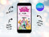 Princess Birthday Video Invitation Canva Template, Editable Princess Party Digital Evite for Kids, Animated Birthday Invite