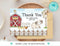 Farm Birthday Thank You Card, Farm Animals Thank You Note, Farm Thank You Note, Farm Thank You Card, Instant Download, Corjl