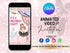 Custom Ballerina Animated Video Birthday Invitation, Ballet Dancer Video Invitation, Editable Invite, Ballerina Party, Any Age