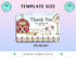 Farm Birthday Thank You Card, Farm Animals Thank You Note, Farm Thank You Note, Farm Thank You Card, Instant Download, Corjl