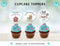 Editable Farm Birthday cupcake toppers, Boy Barn Party, Digital, Farm Animals Barnyard Decorations INSTANT DOWNLOAD printable