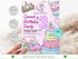 Editable Birthday Cake Party Invitation Template, Girls Birthday Party, Cake Birthday Invite, Sweet Candy Party Invite, Printable
