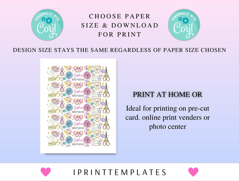Sewing Water Bottle Label Template, Editable Bottle Wrapper, Party Favor, Sewing Birthday, Sewing Party, Instant Download