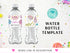 Sewing Water Bottle Label Template, Editable Bottle Wrapper, Party Favor, Sewing Birthday, Sewing Party, Instant Download