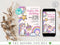 Unicorn Invitation Template, Unicorn and Rainbow Birthday Invitation, Unicorn Party, Editable Digital Template, Instant Download