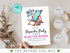 Editable Beach Party Invitation, Girl Birthday Invitation, Surf's Up, Summer Party, Swimming, Beach Party, Printable, Digital, Instant