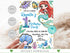 Mermaid Birthday Invitation, Ariel Birthday Invite, Editable Mermaid Birthday Invitation, Birthday Invitation for Girls Mermaid Ariel