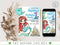 Mermaid Birthday Invitation, Editable Mermaid Party Invite, Under the Sea Birthday Invitation Template, Instant Download Printable Invite