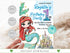Mermaid Birthday Invitation, Editable Mermaid Party Invite, Under the Sea Birthday Invitation Template, Instant Download Printable Invite