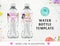 Gymnastic Custom Water Bottle Label, Gymnastic Party Label, Gymnastic Birthday Party Favor, Gymnastic Decor, Tumbling Digital Download