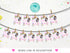 Gymnastics Birthday Banner, Happy Birthday, Editable Girls Gymnastics Party, Tumbling Party Decor, Printable Garland Gym Dance Party