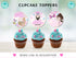 Gymnastics Birthday Party Cupcake Toppers, Gymnastics Cupcake Toppers, Instant Download, Editable Gymnastics Cupcake Toppers