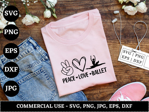 Ballet SVG Bundle | Ballerina SVG PNG DXF EPS | Ballet Silhouette Cut Files for Cricut | Dance Clipart Vector Design