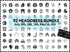 Headdress SVG Bundle | Head Dress SVG PNG DXF EPS | Headdress Monogram Clipart Cut Files for Cricut | Tribal Vector Design