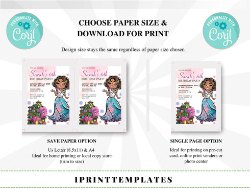 Personalized Digital Birthday Party Invitation, Kids Birthday Invitation Printable, kids Birthday Invitation, kids invitation