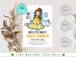 Beauty and the Beast Birthday Invitation, Princess Birthday Party Invite, Printable Editable Birthday Invitation, Birthday Girls, Corjl