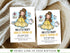Beauty and the Beast Birthday Invitation, Princess Birthday Party Invite, Printable Editable Birthday Invitation, Birthday Girls, Corjl