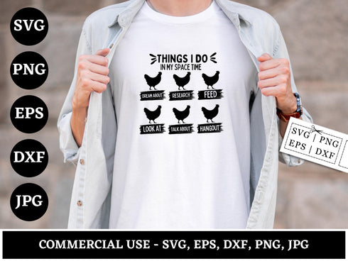 Chicken SVG Bundle | Chicken PNG DXF EPS | Farm Chicken Silhouette Cut Files for Cricut | Sublimation Shirt Design Vector