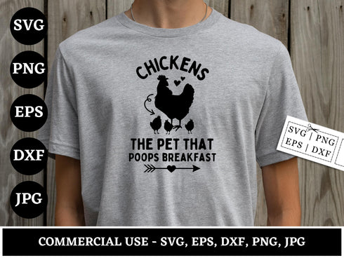Chicken SVG Bundle | Chicken PNG DXF EPS | Farm Chicken Silhouette Cut Files for Cricut | Sublimation Shirt Design Vector
