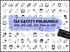 Safety Pin SVG Bundle | Sewing Craft SVG PNG DXF EPS | Safety Pins Cut Files for Cricut | Crafting Clipart Vector Design
