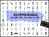 Zipper SVG Bundle | Open Zipper SVG | Zipper PNG DXF EPS | Black Zipper Cut Files for Cricut | Zipper Vector Clipart Design