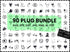 Plug SVG Bundle | Electrical Plug SVG | Cable Plug Clipart PNG | Plug Silhouette | Cricut Cut Files | Power Plug SVG | Download