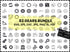 Gears SVG Bundle | Gear Shapes SVG | Metal Gears SVG | Mechanical SVG for Cricut | Gear Cut Files PNG DXF EPS | Industrial Vector Download