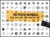 Pizza SVG Bundle | Pizza Lover SVG | Pizza Clipart PNG DXF EPS | Pizza Maker Baker SVG Cut Files for Cricut | Food SVG Vector Design
