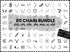Chain SVG Bundle | Chain Link SVG | Breaking Chains SVG PNG DXF EPS | Metal Chain Cut Files for Cricut | Chain Vector Clipart Design