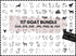 Goat SVG Bundle | Goat Head Face SVG PNG DXF EPS | Farm Animal Goat Clipart Cut Files for Cricut | Goat Vector Design