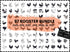 Rooster SVG Bundle | Rooster SVG PNG DXF EPS | Farm Animal Rooster Clipart Cut Files for Cricut | Chicken Vector Design