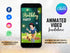 Snow White Birthday Invitation Digital Video Invite Princess Snow White Party Custom Animated Birthday Invitation, Instant Download