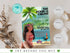 Editable Moana Birthday Invitation, Printable Baby Moana Birthday Invite, Kids Party Template, Invite in Corjl, Instant Download