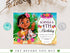 Editable Baby Moana Birthday Invitation, Summer Birthday Invitation, Printable Invitation for Girl Birthday, Corjl Template Birthday Invite