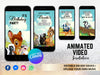 Bambi Birthday Video Invitation, Bambi Kids Birthday Party Digital Invitation, Bambi Theme Birthday Party Digital Invite