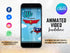 Editable Airplane Birthday Video Animated Invitation, Airplane Party Video Invitation, Pilot Birthday Invitation, Airplane Phone Invite
