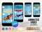 Editable Airplane Birthday Video Animated Invitation, Airplane Party Video Invitation, Pilot Birthday Invitation, Airplane Phone Invite