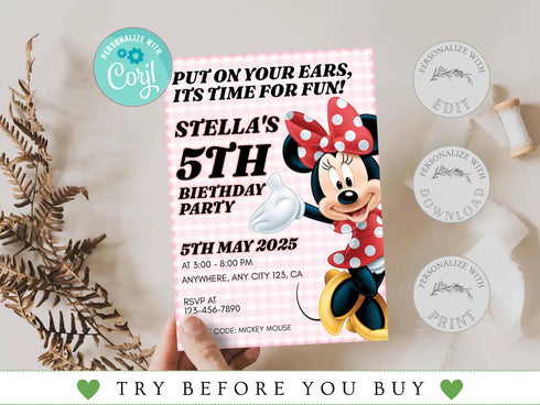 Kids Birthday Invitation, Childrens Birthday Party Invitation Template, Kids Birthday Invite, Birthday Invitation, Digital Invite, Corjl