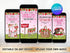 Strawberry Phone 3rd Birthday Invitation, Strawberry 3rd Birthday Electronic Evite, Strawberry 3rd Birthday Invite, Digital Berry Birthday